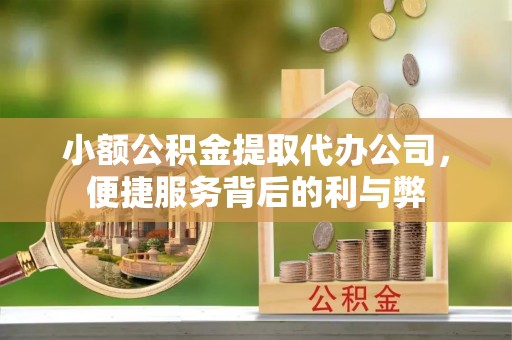 龙海小额公积金提取代办公司，便捷服务背后的利与弊
