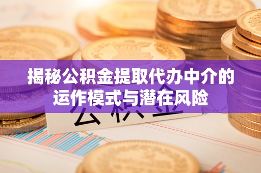 龙海揭秘公积金提取代办中介的运作模式与潜在风险