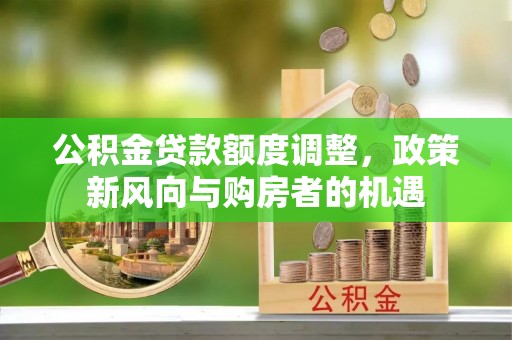 龙海公积金贷款额度调整，政策新风向与购房者的机遇