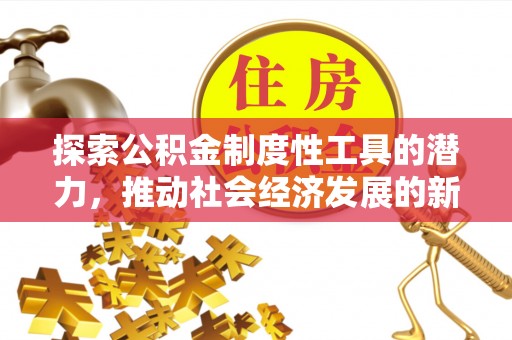 龙海探索公积金制度性工具的潜力，推动社会经济发展的新引擎