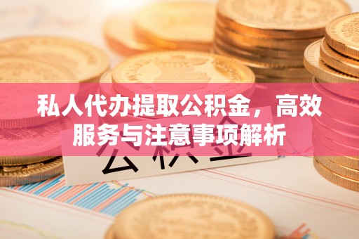 龙海私人代办提取公积金，高效服务与注意事项解析